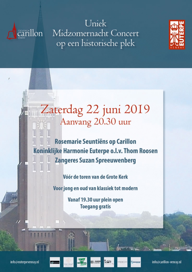 Midzomernacht Concert 22 juni 2019